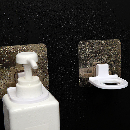 Wholesale sticky hook wall magic sticker shower gel bottle hanger shampoo hand soap suction wall manufacturer traceless hook