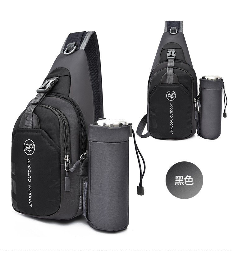 Bolso deportivo para exteriores, bolso bandolera unisex, mochila de viaje y senderismo con compartimento para botella de agua