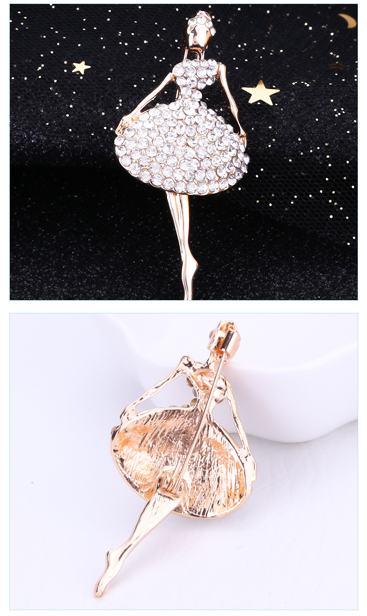 13g Weight Rhinestones Inlay Material Brooches Classification Holiday, Banquet, Selfie Occasion Alloy Material Flower Pattern All Seasons Season Women's Gender Lady, Korean Style Style Lady Korean Style Pin Flower Alloy Rhinestones Women's Brooches