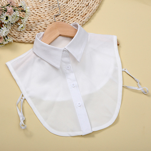 New Autumn/Winter False Collar for Kids and Adults, Snow White Sharp Round Korean Style Versatile Collar Shirt and Sweater Decoration Collar