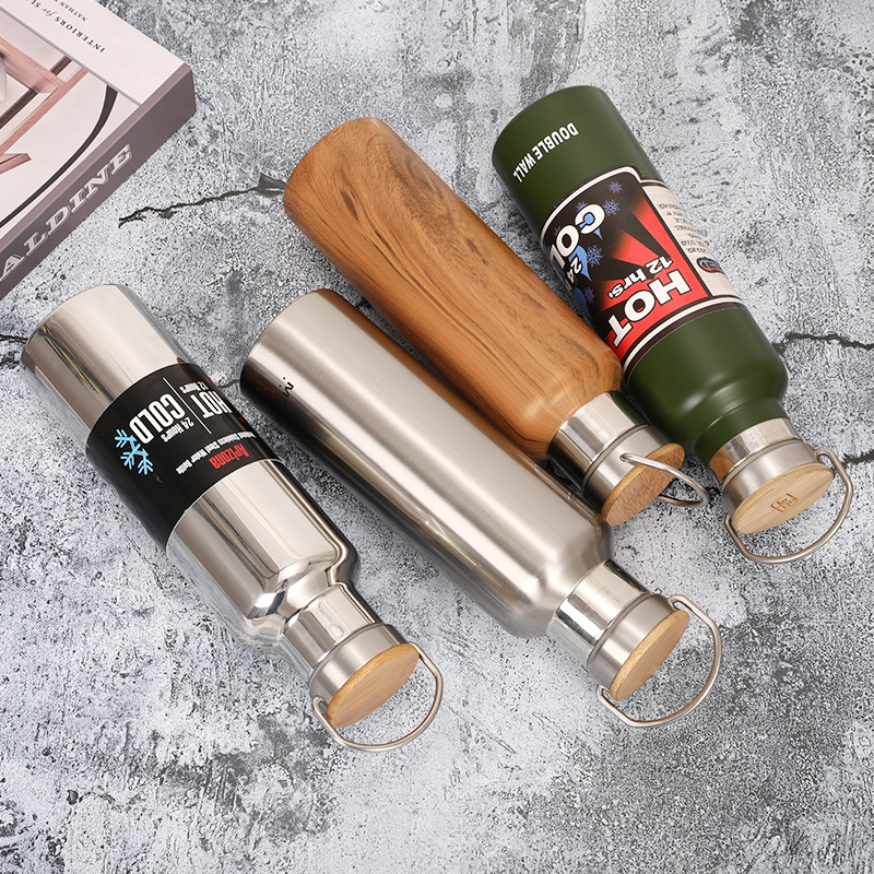 真空不銹鋼保溫杯戶外登山手提運(yùn)動(dòng)水壺旅游騎行保溫杯廠家直銷