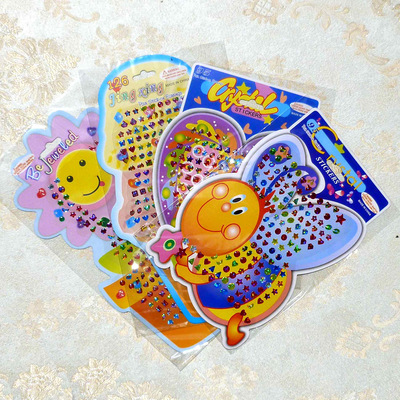 兒童耳貼滴膠美人痣立體水晶獎勵貼小孩表演出額頭裝飾臉造型批發