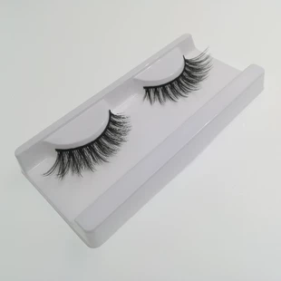 Long 3D False Eyelashes, P90 Style — Dramatic 15 mm Outer, 8 mm Inner, Black