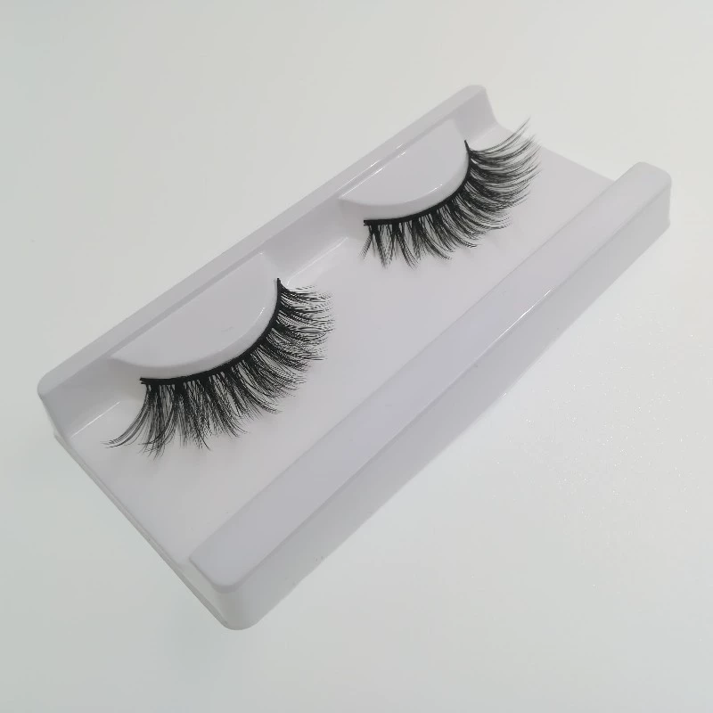 Long 3D False Eyelashes, P90 Style — Dramatic 15 mm Outer, 8 mm Inner, Black