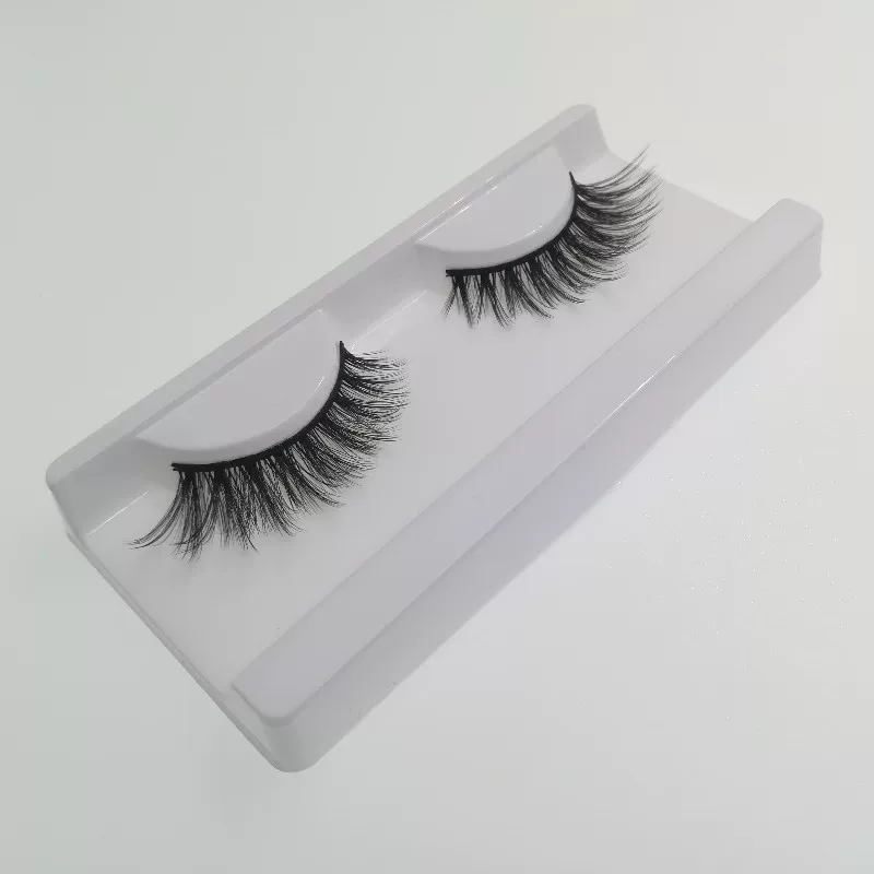 Long 3D False Eyelashes, P90 Style — Dramatic 15 mm Outer, 8 mm Inner, Black