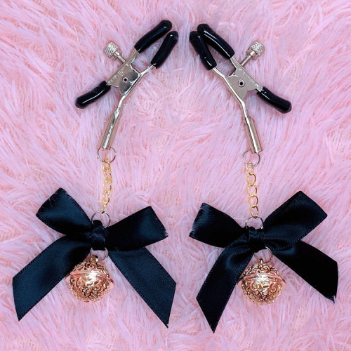 Bell sm adjustable nipple clamp bow for men and women breast clamp nipple clamp vaginal clamp adult fun alternative couple