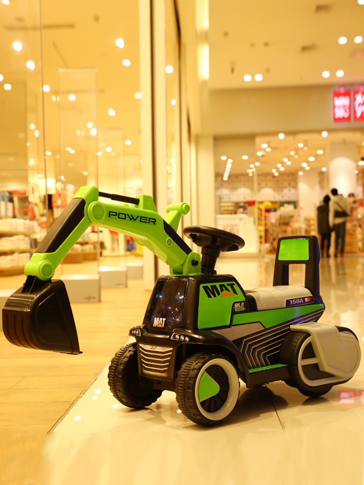 儿童挖掘机男孩可坐充电挖土机小孩挖机玩具车大号宝宝工程车批发