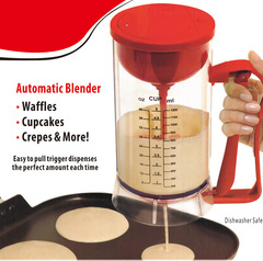 Electric batter mixer, electric mixer, egg cup and dough dispenser, batter separator