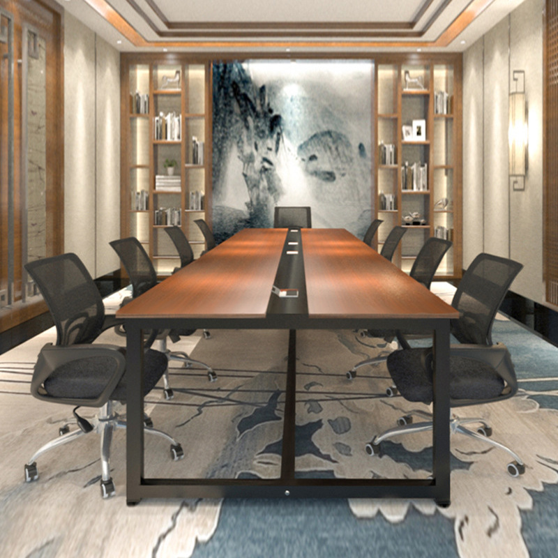Simple modern conference table long table simple training table reception negotiation table work desk long square office desk