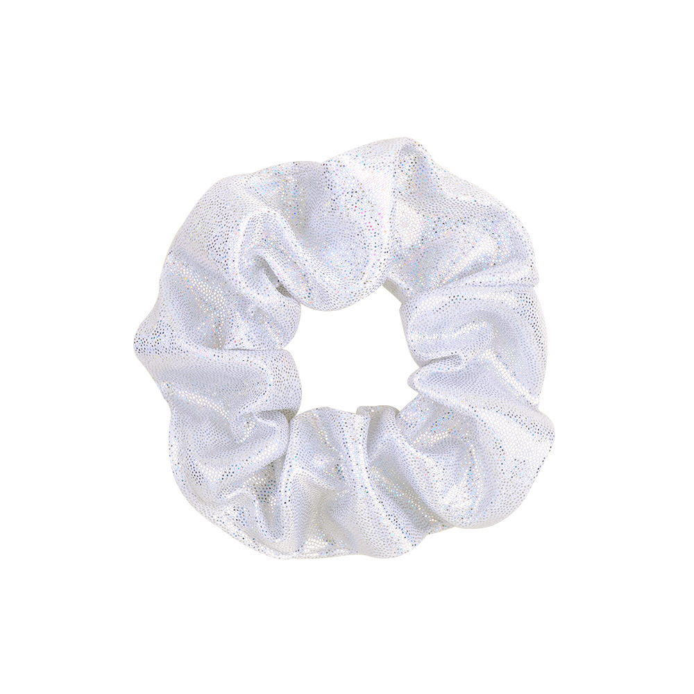 Simple Solid Color Laser Fabric Hair Scrunchies display picture 2