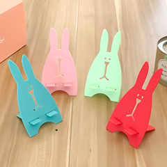 Animal-shaped non-wooden cartoon rabbit phone stand lazy adjustable desktop cute phone holder customizable with logo