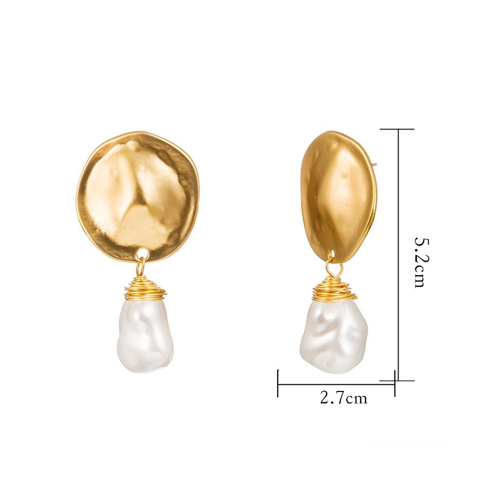 Nihaojewelry Fashion Special-shaped Pearl Pendent Earrings Wholesale Jewelry display picture 1