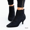 Fashionable low boots pointy toe with zipper, suitable for import, 2021 collection, European style, plus size