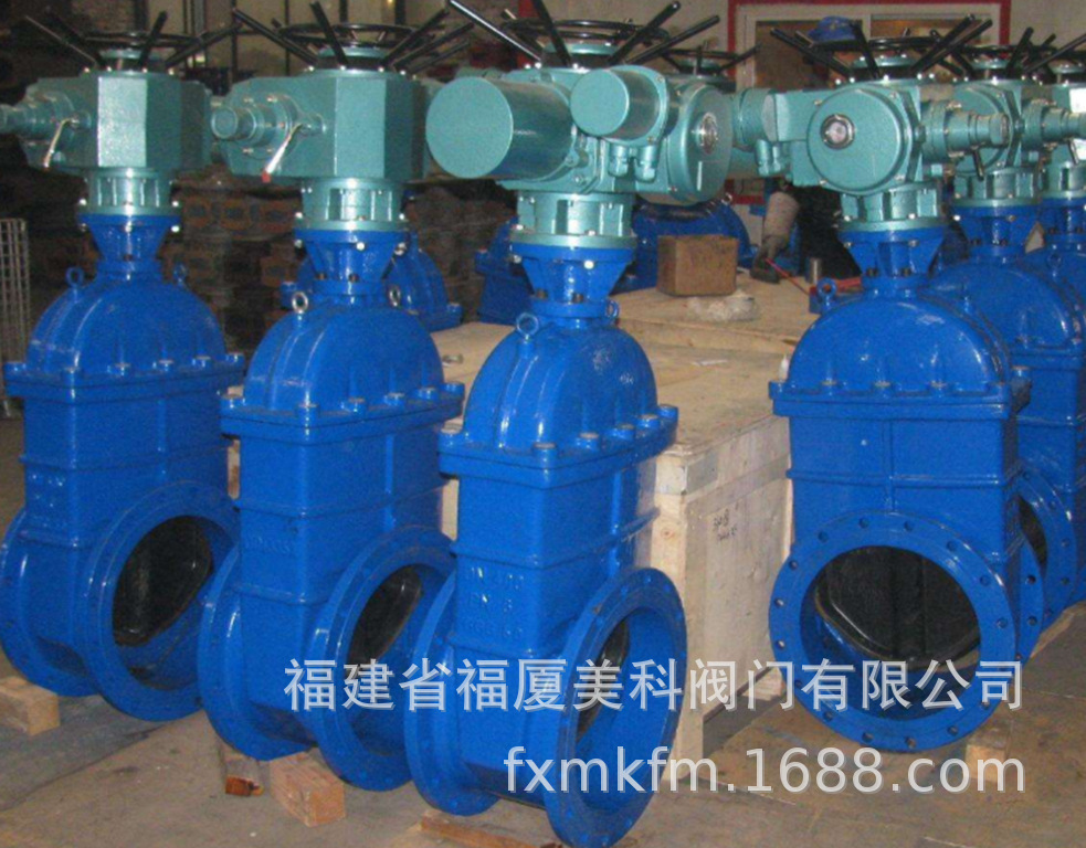 福厦美科电动弹性密封座法兰闸阀 Z945X-10Q Z945X-16Q