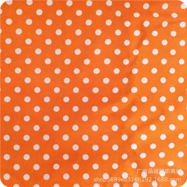 Polyester wave dot printed cloth peach skin velvet 0.6 dot printed…