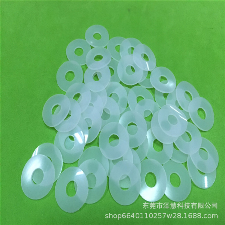 厂家直销 PA尼龙介子 M6耐磨尼龙垫圈 透明PA66绝缘平垫片