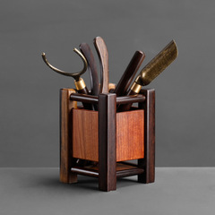 Tea Art Six Gentlemen Set Tea Set Ebony Rosewood Tea Cistern Tea Supplies Tea Ceremony Kung Fu Tea Tools Accessories Home