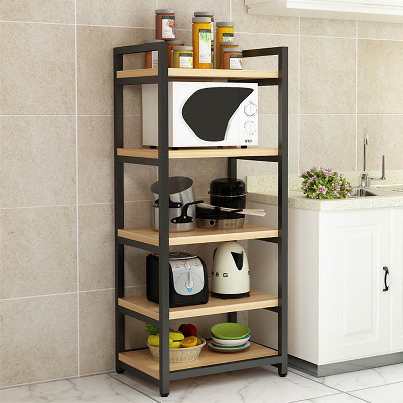 厨房置物架落地家用微波炉架多层多功能省空间烤箱架收纳储物架子|ms