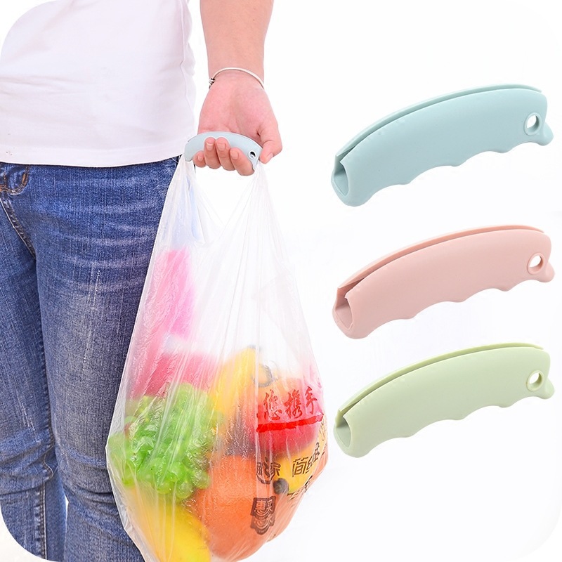 硅胶提物防勒手省力提菜器塑料袋提手买菜手提方便袋购物袋拎袋器|ms