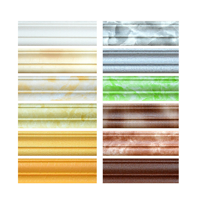 批发3d立体软包墙贴配套边框条踢脚线腰线墙贴纸配套线条1.45m|ru