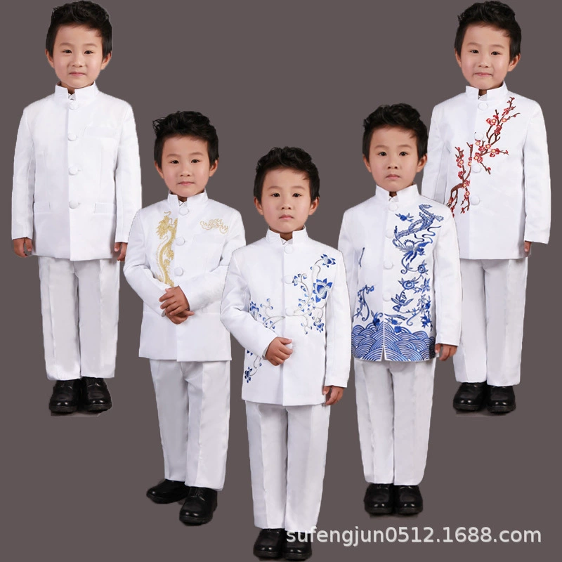 Детский 1 июня 4 мая молодежное платье Выпускная церемония Китайская Республика Стиль декламации Чжуншань костюм хора