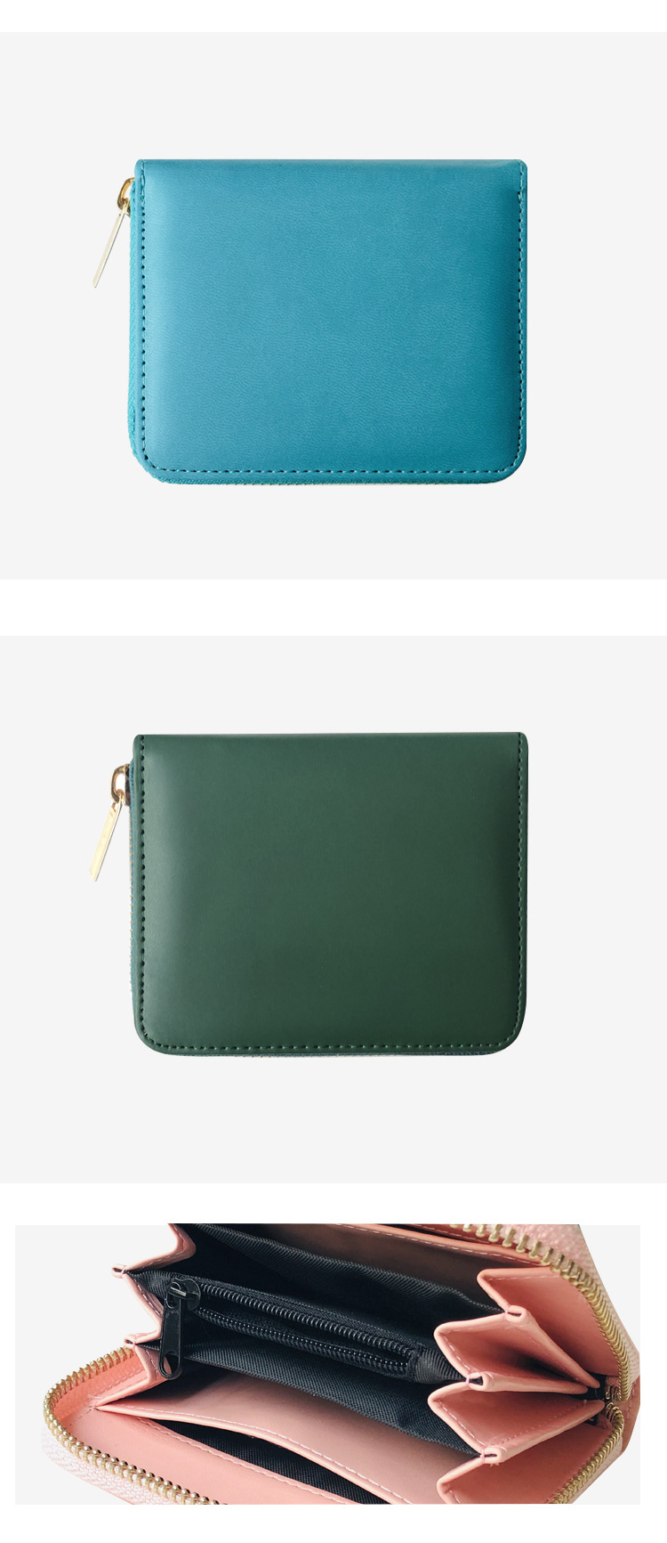 Nouvelle mode corenne zipper loisirs petite carte sac portecarte d39identit petit portefeuille pour femmes en grospicture8