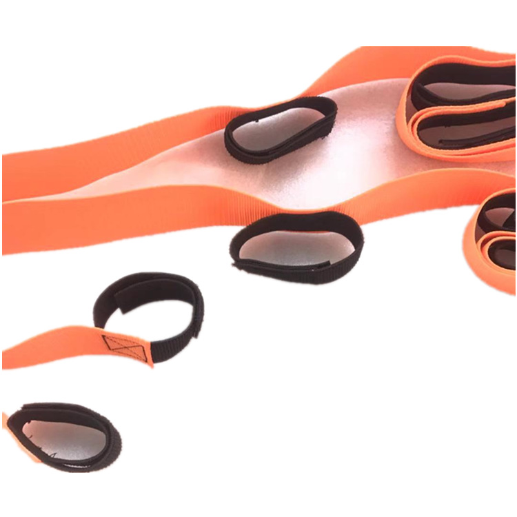 供应户外拓展游戏 有轨电车道具松紧绑带 巨人脚步魔术贴绑腿带