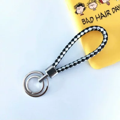 Woven keychain, polyurethane bag, pendant