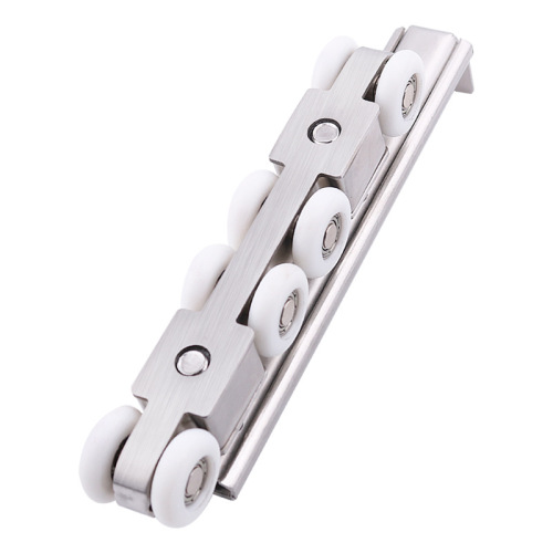 Stainless steel track door pulley sliding door silent track roller wardrobe sliding wood door cushion sliding door pulley