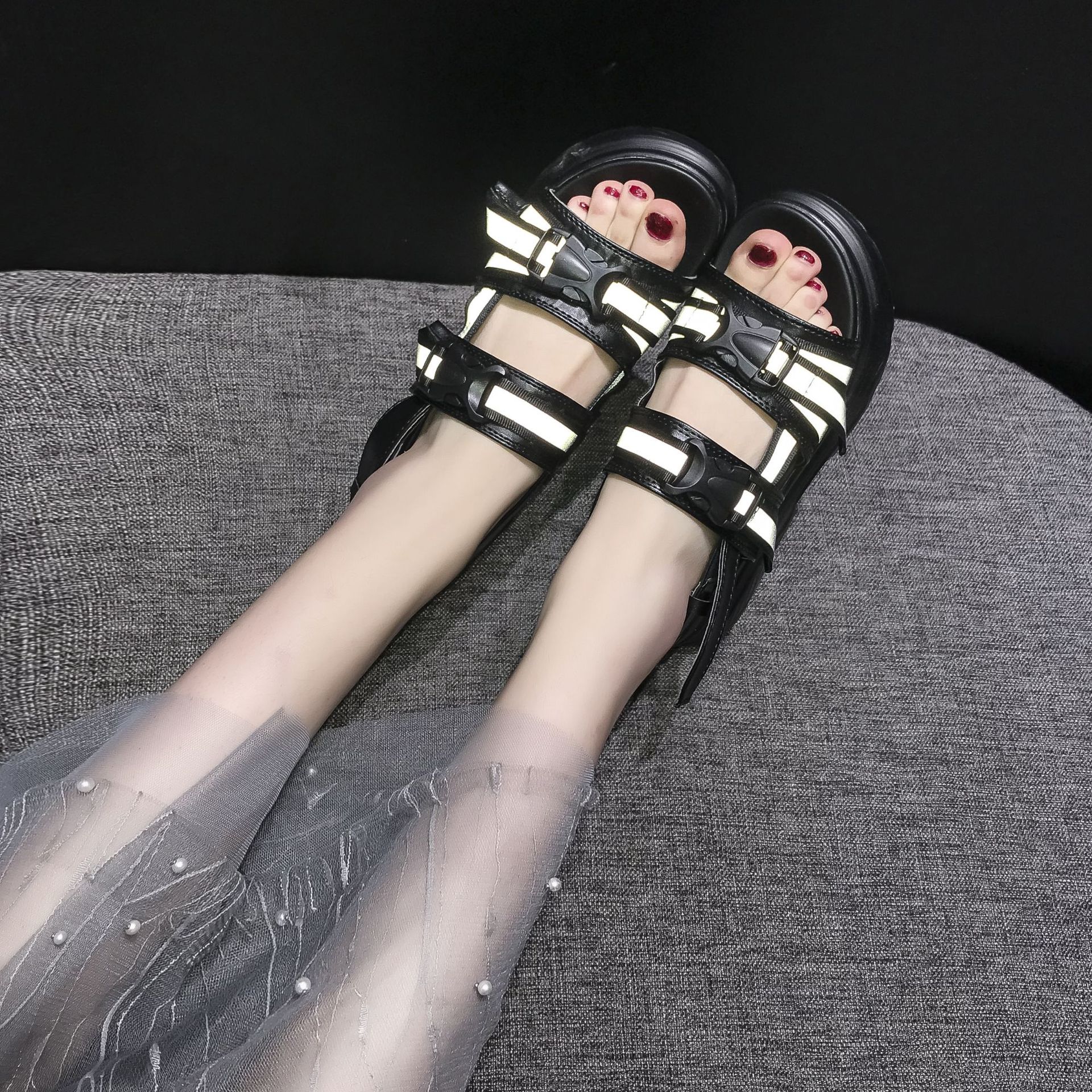 Chaussures été pour femme en Caoutchouc - Ref 3346714 Image 21