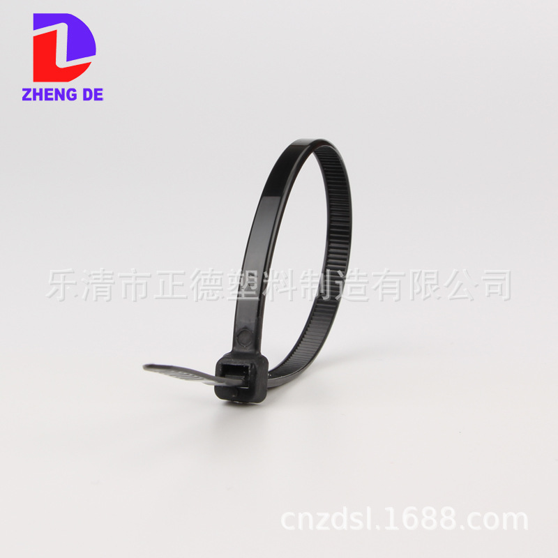 现货供应正德尼龙扎带5*180/4.6mm  黑色白色扎线带 ZDS束线带