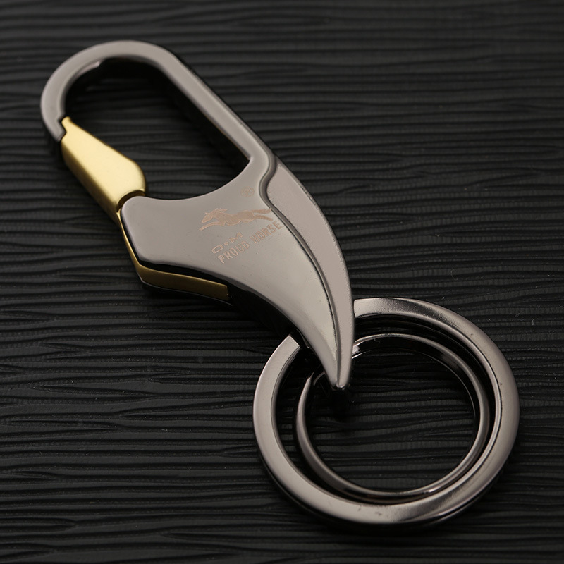 厂家直销傲玛新款合金汽车钥匙扣男士新款钥匙链礼品订制4个色007详情35