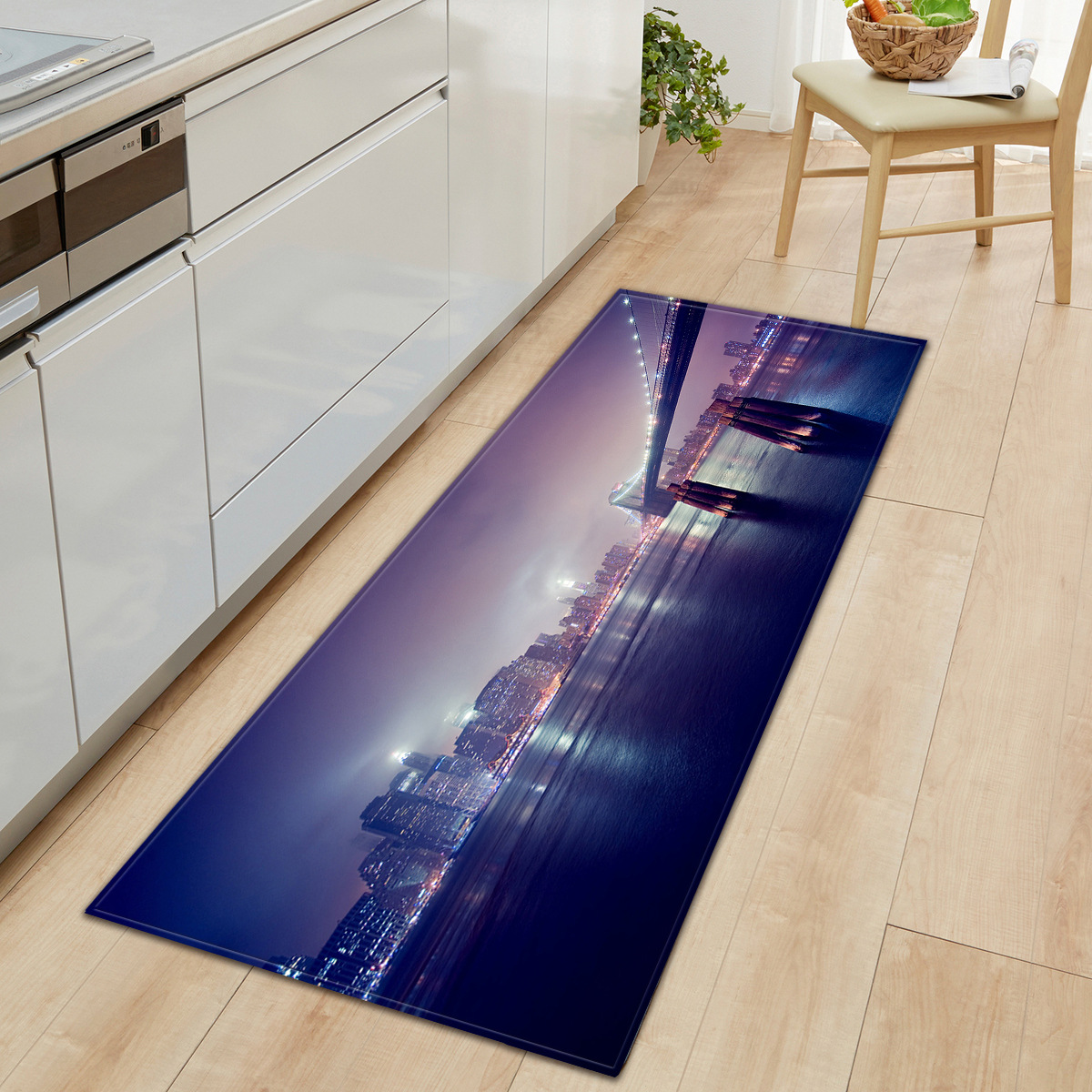 抽象厨房沙发地毯门垫长条地垫跨境货源wish亚马逊ebay跨境现货