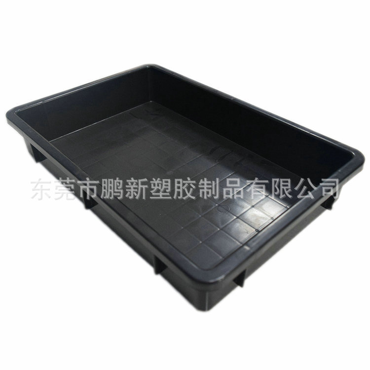 加厚黑色1号防静电周转盘2#防静电方盘3号防静电胶盘5#防静电托盘