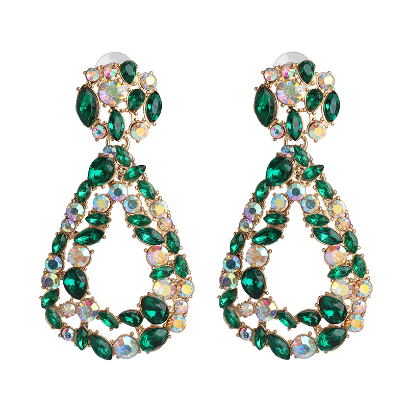 52930 Jujia Nouveau Géométrique Boucles D'oreilles Coloré Longue Haute Profil Européen Et Américain Capricieux Boucles D'oreilles Croix-frontière Boucles D'oreilles D'approvisionnement Pour Femmes display picture 4