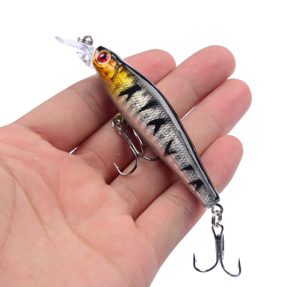 Sinking Minnow Fishing Lures 80mm 9g Hard Plastic Baits Fresh Water Bass Swimbait Tackle Gear