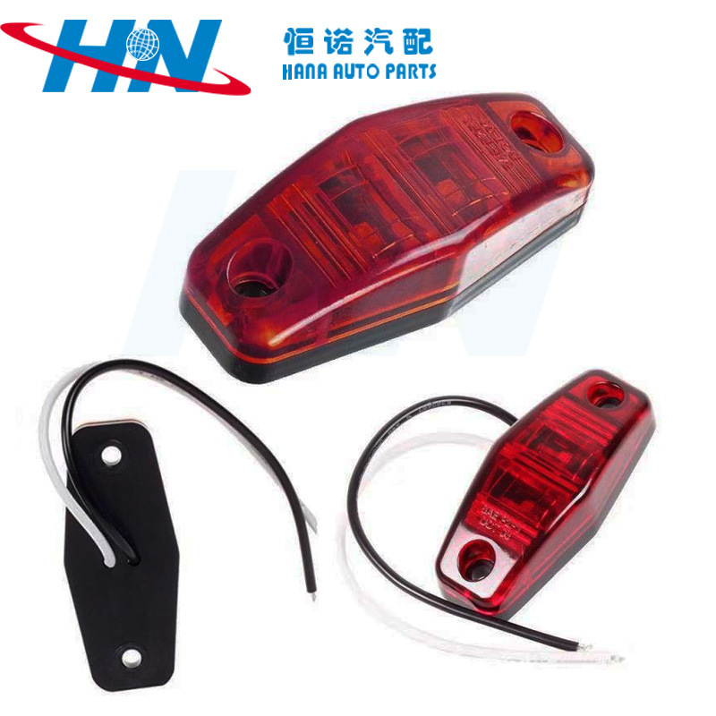 FUENTE fabricante 2LED pescador luz lateral camión de luz LED señal de giro LED luz trasera del coche del remolque