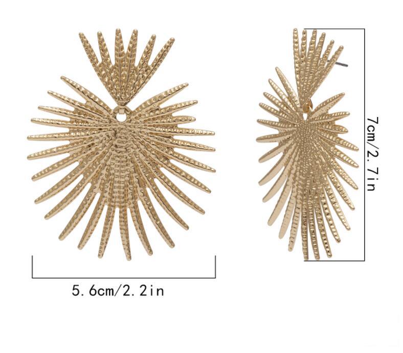 Exagéré Mode Géométrique Placage Alliage Des Boucles D'oreilles display picture 1