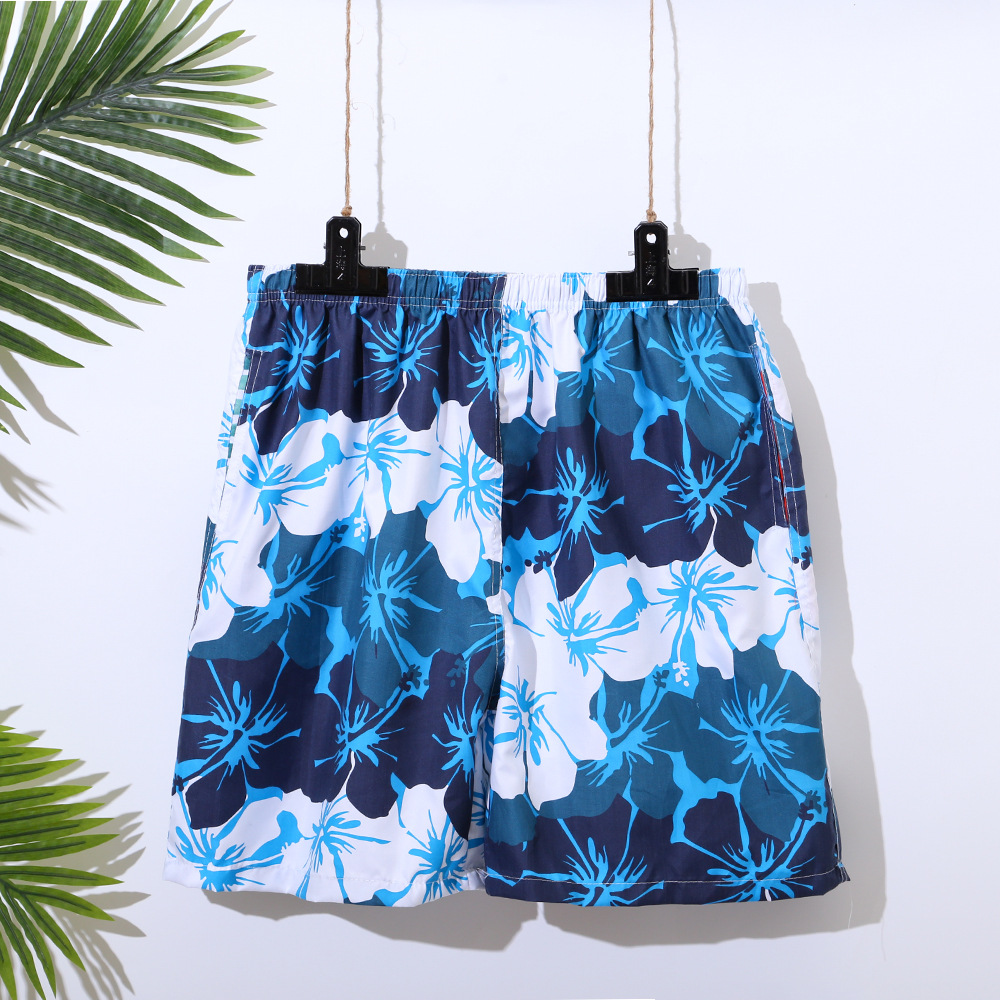 Beach pants men Europe and America Easy Large leisure time Thin section Floral shorts summer shorts customized Spread the supply