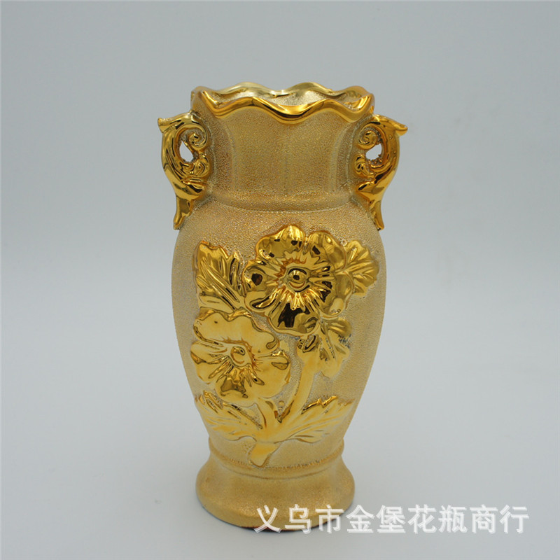 欧式轻奢陶瓷花盆 6寸15厘米工艺花仿花瓶摆件礼物陶瓷瓶工厂批发详情3