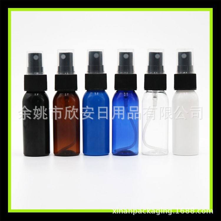 按压小喷壶30ml喷雾瓶纯露分装瓶喷雾细雾喷瓶30ml黑色喷瓶