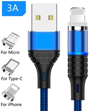 磁吸数据线三合一磁吸充电线适用于iOS安卓乐视USB数据线厂价销售