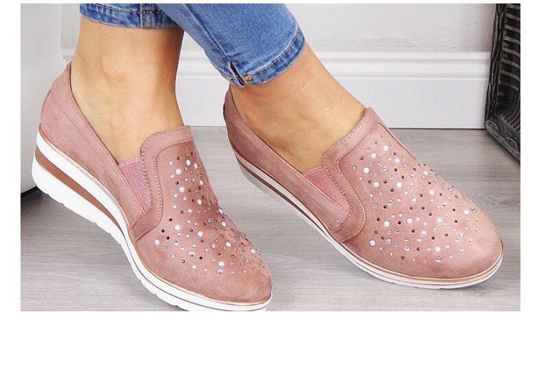 Lady Sports Shoes Casual Shoes Sneakers Rubber Sole Cushioned Versatile Sneakers_voghion.com