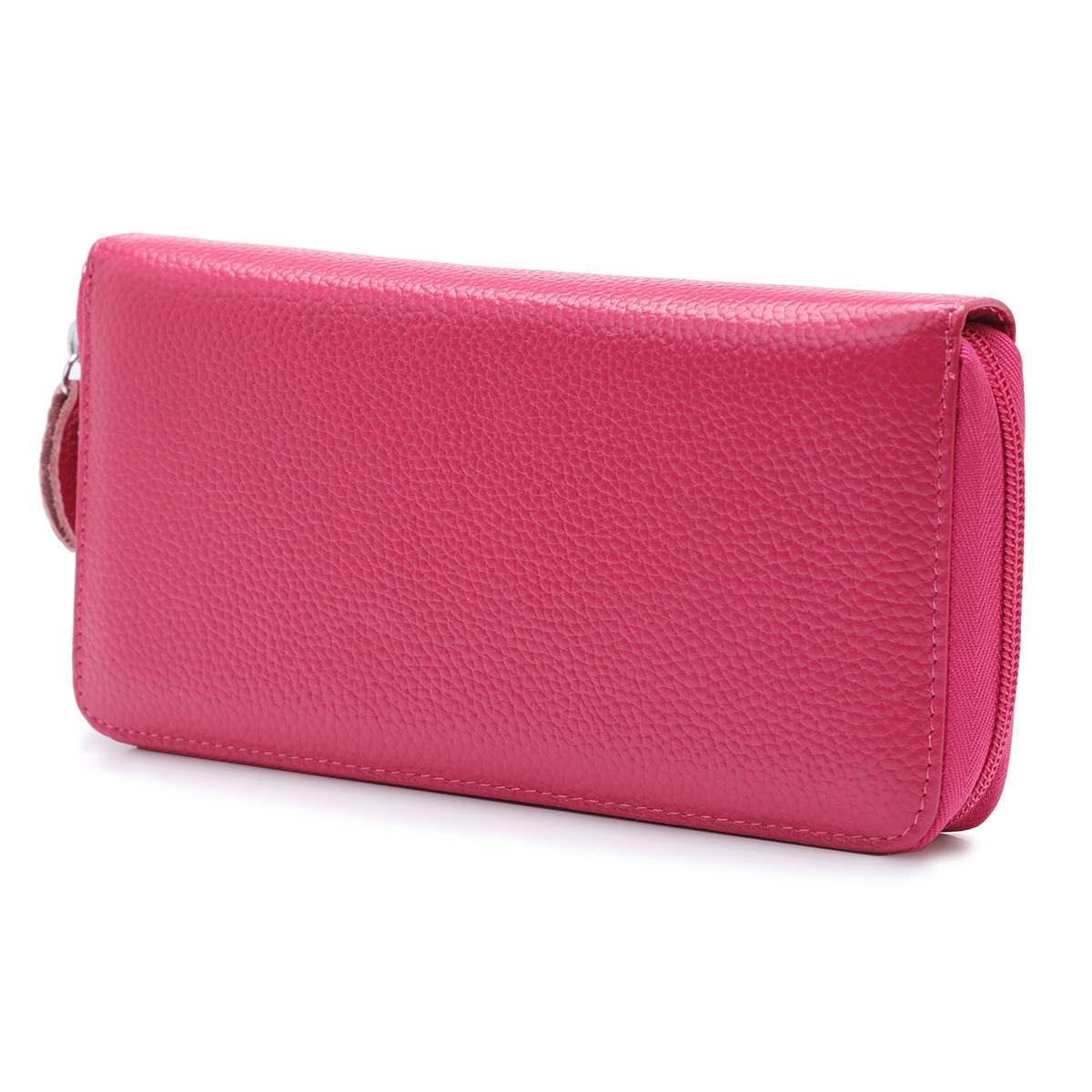 165g Weight Polyester Lining Material Zipper Closure Type Business, Travel Occasion Leather Material Solid Color Pattern Unisex Gender Fashion Style Square Shape Coffee, Pink, Purple, Red, Blue, Black Color Anti-rfid Creative Men's And Women's Leather Long Wallets Multi-function Zipper Wallet 14