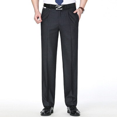Spring and summer Thin section Western-style trousers trousers DP 2019 quality goods Middle and old age business affairs Straight Easy Men's wool Western-style trousers