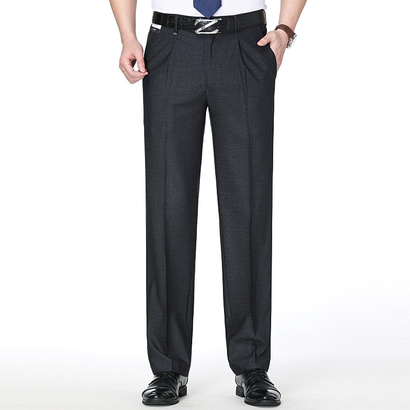 Spring and summer Thin section Western-style trousers trousers DP 2019 quality goods Middle and old age business affairs Straight Easy Men's wool Western-style trousers