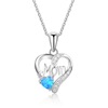 Necklace heart shaped, Birthday gift