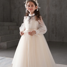 儿童礼服公主裙蓬蓬纱女童晚礼服小女孩主持人钢琴演出服花童婚纱