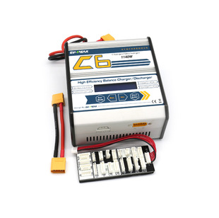 EV-PEAK C6 balance charger model aircraft UAV discharger 45A high power 1140W 6s can be sent on behalf