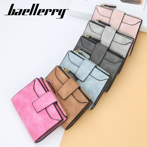 baellerry new fashion women's short wallet Korean style zipper wallet multifunctional wallet wallet